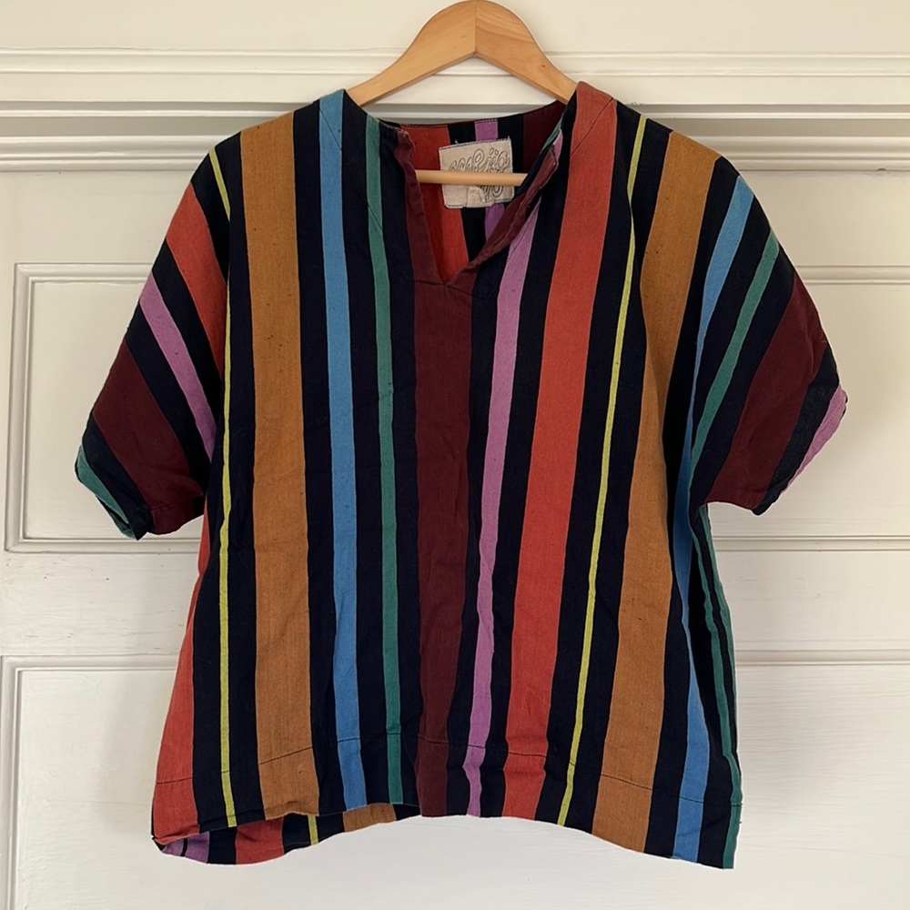 Ace & Jig Rainbow Stripe Top